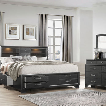 Ava Gordan Grey( 6 pc) Bedroom Set